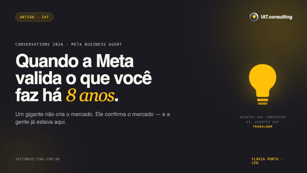 Capa do artigo: Quando a Meta valida o que você faz há 8 anos.